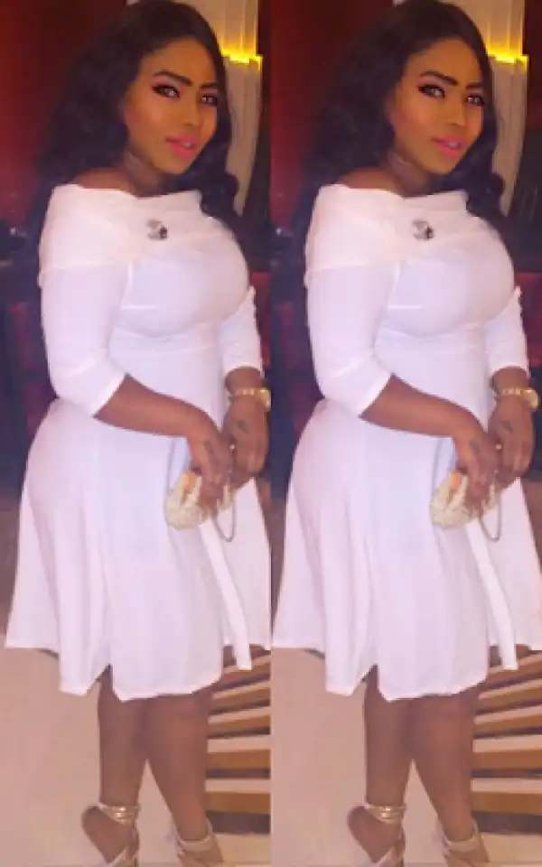 Actress Halima Abubakar Stunning In White Attire